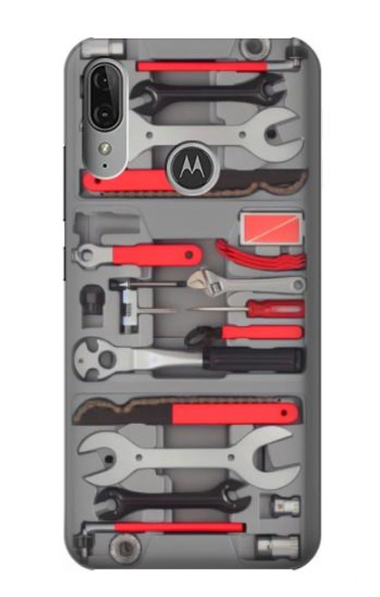 S3921 Bike Repair Tool Graphic Paint Hülle Schutzhülle Taschen für Motorola Moto E6 Plus, Moto E6s