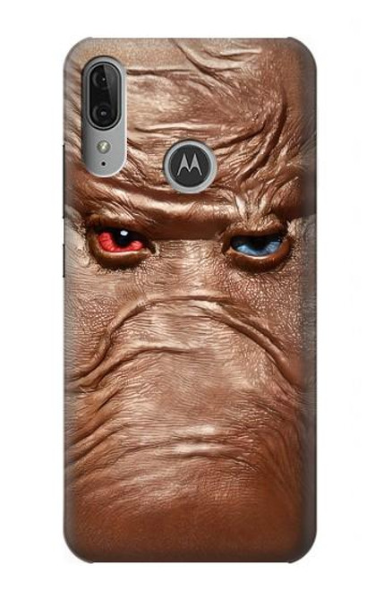 S3940 Leather Mad Face Graphic Paint Hülle Schutzhülle Taschen für Motorola Moto E6 Plus, Moto E6s