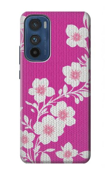 S3924 Cherry Blossom Pink Background Hülle Schutzhülle Taschen für Motorola Edge 30
