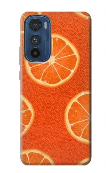 S3946 Seamless Orange Pattern Hülle Schutzhülle Taschen für Motorola Edge 30