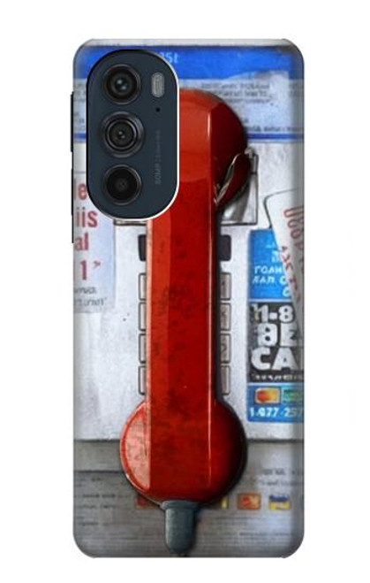S3925 Collage Vintage Pay Phone Hülle Schutzhülle Taschen für Motorola Edge 30 Pro