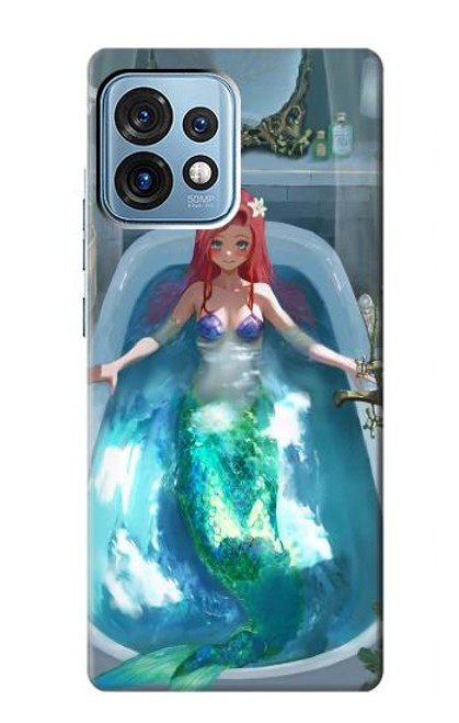 S3911 Cute Little Mermaid Aqua Spa Hülle Schutzhülle Taschen für Motorola Edge+ (2023), X40, X40 Pro, Edge 40 Pro