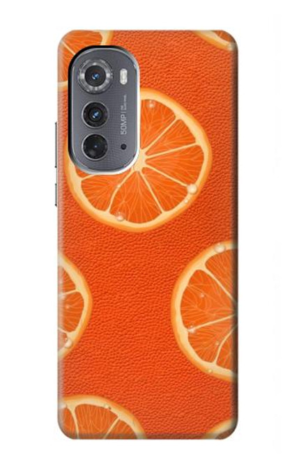 S3946 Seamless Orange Pattern Hülle Schutzhülle Taschen für Motorola Edge (2022)