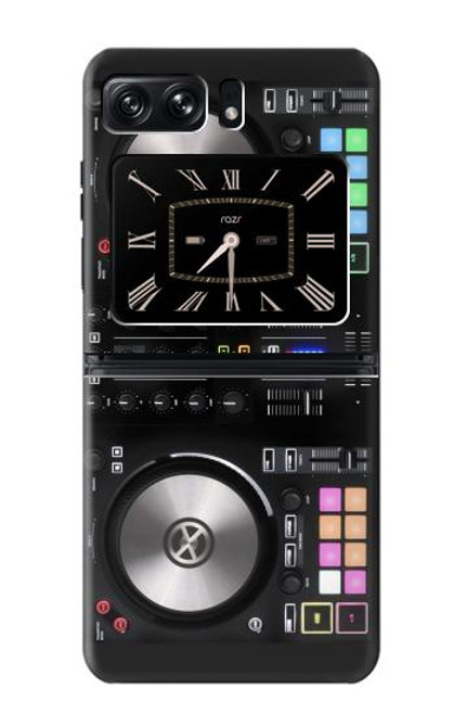 S3931 DJ Mixer Graphic Paint Hülle Schutzhülle Taschen für Motorola Moto Razr 2022