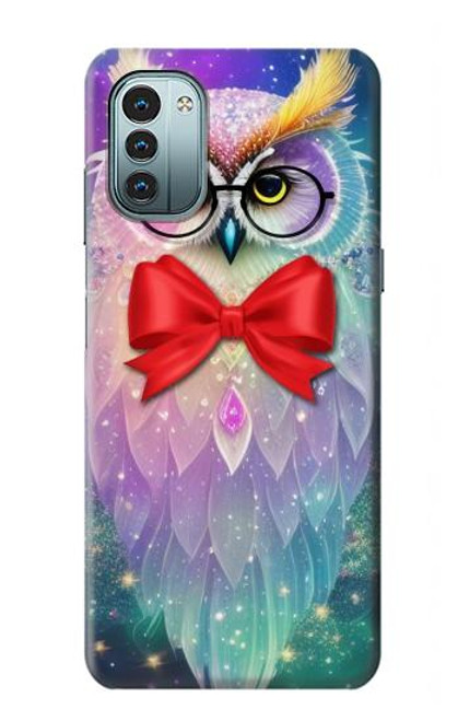 S3934 Fantasy Nerd Owl Hülle Schutzhülle Taschen für Nokia G11, G21