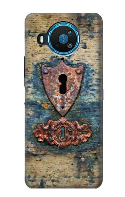 S3955 Vintage Keyhole Weather Door Hülle Schutzhülle Taschen für Nokia 8.3 5G