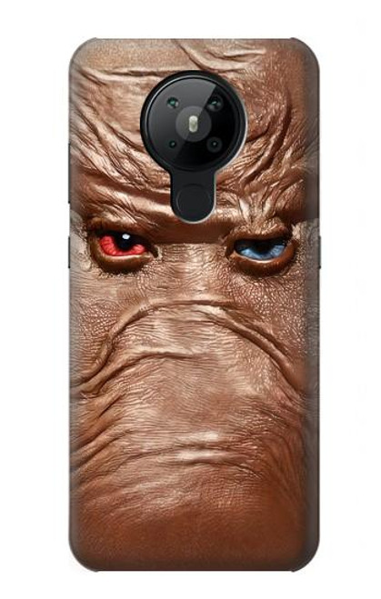 S3940 Leather Mad Face Graphic Paint Hülle Schutzhülle Taschen für Nokia 5.3