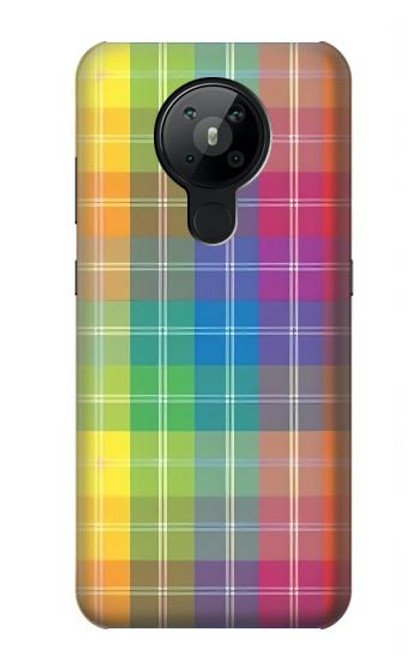S3942 LGBTQ Rainbow Plaid Tartan Hülle Schutzhülle Taschen für Nokia 5.3