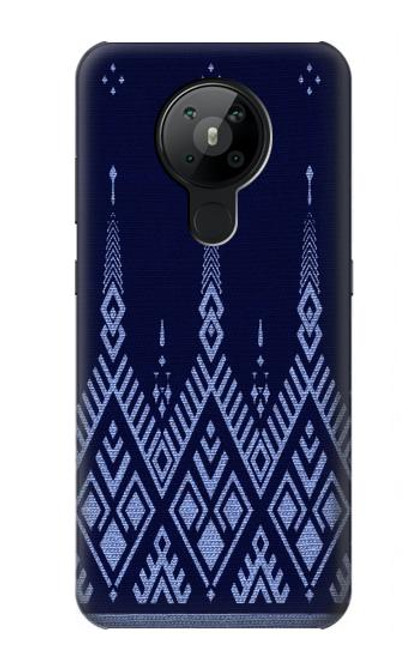 S3950 Textile Thai Blue Pattern Hülle Schutzhülle Taschen für Nokia 5.3