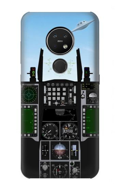 S3933 Fighter Aircraft UFO Hülle Schutzhülle Taschen für Nokia 7.2