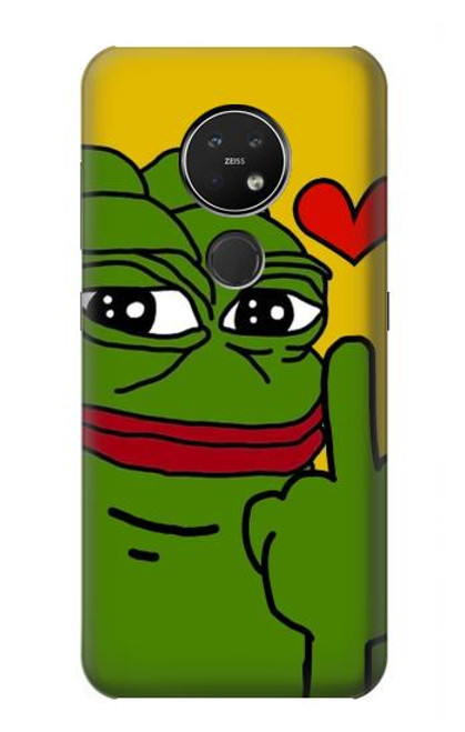 S3945 Pepe Love Middle Finger Hülle Schutzhülle Taschen für Nokia 7.2