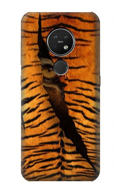 S3951 Tiger Eye Tear Marks Hülle Schutzhülle Taschen für Nokia 7.2