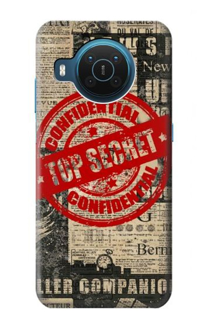 S3937 Text Top Secret Art Vintage Hülle Schutzhülle Taschen für Nokia X20