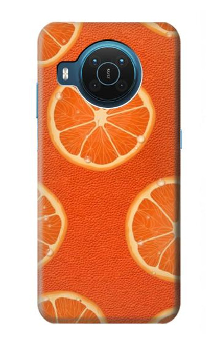S3946 Seamless Orange Pattern Hülle Schutzhülle Taschen für Nokia X20