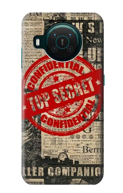 S3937 Text Top Secret Art Vintage Hülle Schutzhülle Taschen für Nokia X10