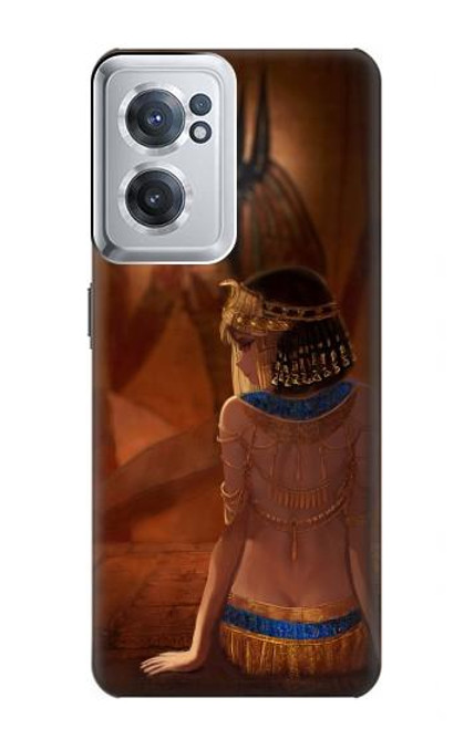 S3919 Egyptian Queen Cleopatra Anubis Hülle Schutzhülle Taschen für OnePlus Nord CE 2 5G