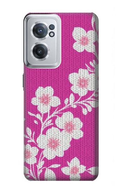 S3924 Cherry Blossom Pink Background Hülle Schutzhülle Taschen für OnePlus Nord CE 2 5G