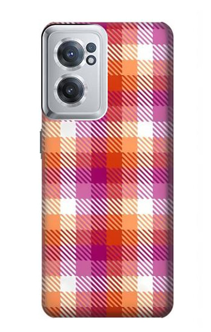 S3941 LGBT Lesbian Pride Flag Plaid Hülle Schutzhülle Taschen für OnePlus Nord CE 2 5G