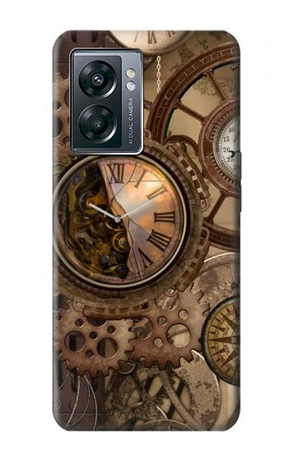 S3927 Compass Clock Gage Steampunk Hülle Schutzhülle Taschen für OnePlus Nord N300