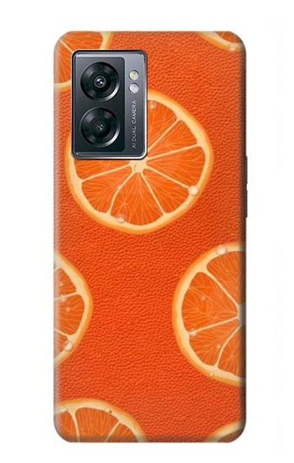 S3946 Seamless Orange Pattern Hülle Schutzhülle Taschen für OnePlus Nord N300