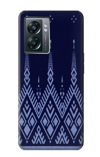 S3950 Textile Thai Blue Pattern Hülle Schutzhülle Taschen für OnePlus Nord N300