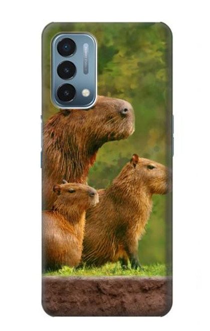S3917 Capybara Family Giant Guinea Pig Hülle Schutzhülle Taschen für OnePlus Nord N200 5G