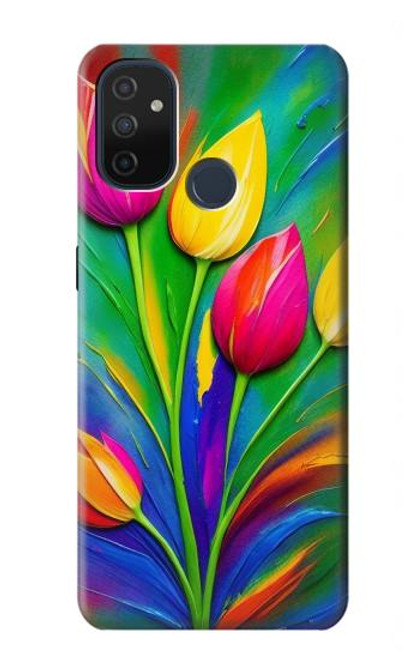 S3926 Colorful Tulip Oil Painting Hülle Schutzhülle Taschen für OnePlus Nord N100