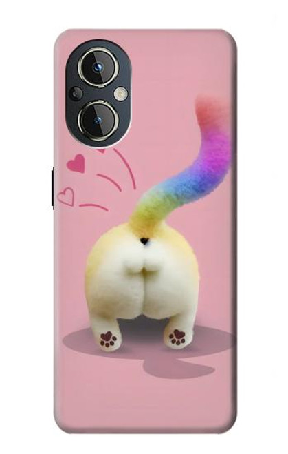 S3923 Cat Bottom Rainbow Tail Hülle Schutzhülle Taschen für OnePlus Nord N20 5G