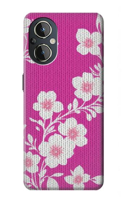 S3924 Cherry Blossom Pink Background Hülle Schutzhülle Taschen für OnePlus Nord N20 5G