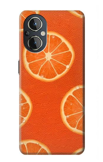 S3946 Seamless Orange Pattern Hülle Schutzhülle Taschen für OnePlus Nord N20 5G
