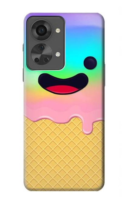 S3939 Ice Cream Cute Smile Hülle Schutzhülle Taschen für OnePlus Nord 2T