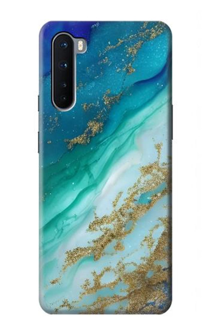 S3920 Abstract Ocean Blue Color Mixed Emerald Hülle Schutzhülle Taschen für OnePlus Nord