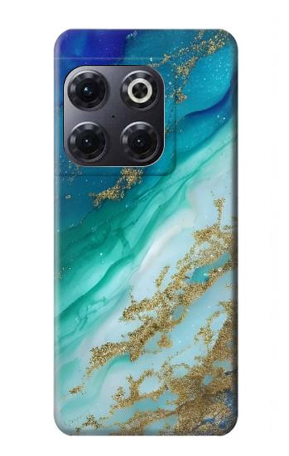 S3920 Abstract Ocean Blue Color Mixed Emerald Hülle Schutzhülle Taschen für OnePlus 10T