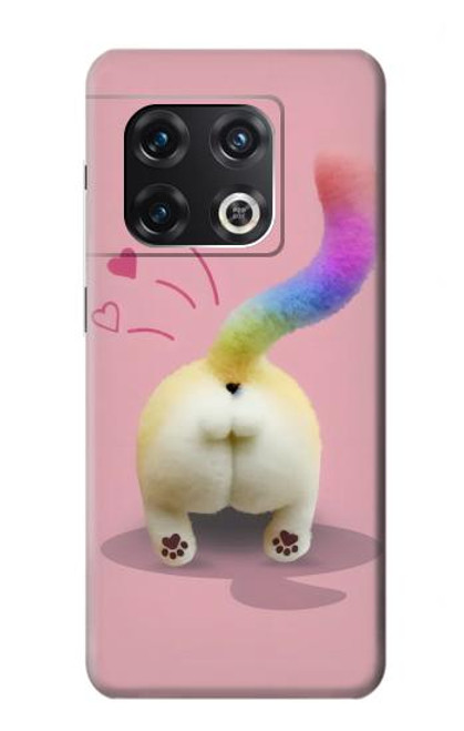 S3923 Cat Bottom Rainbow Tail Hülle Schutzhülle Taschen für OnePlus 10 Pro