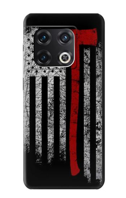 S3958 Firefighter Axe Flag Hülle Schutzhülle Taschen für OnePlus 10 Pro