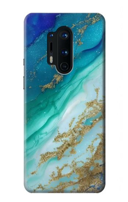 S3920 Abstract Ocean Blue Color Mixed Emerald Hülle Schutzhülle Taschen für OnePlus 8 Pro