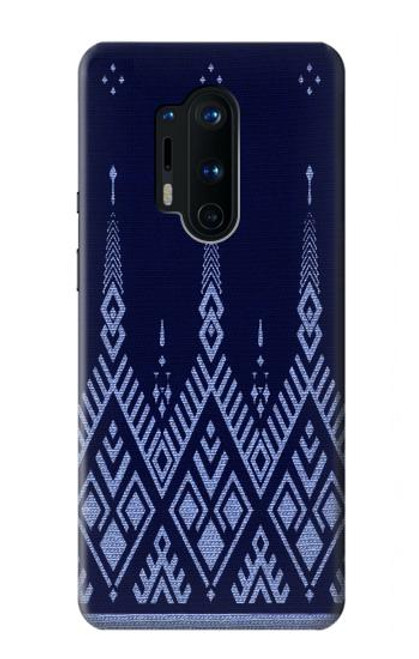 S3950 Textile Thai Blue Pattern Hülle Schutzhülle Taschen für OnePlus 8 Pro