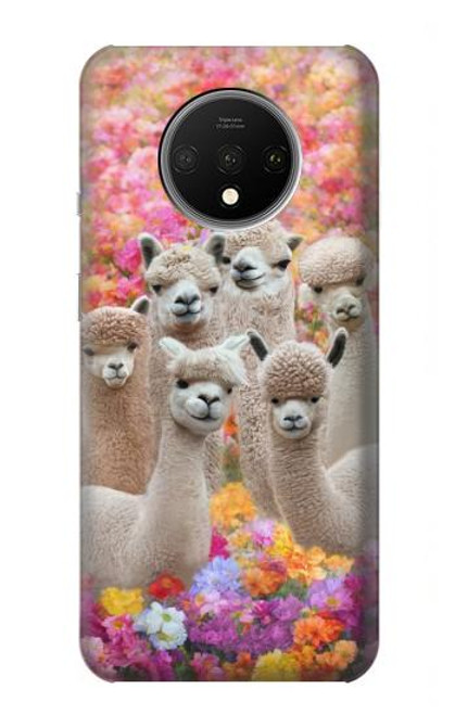 S3916 Alpaca Family Baby Alpaca Hülle Schutzhülle Taschen für OnePlus 7T