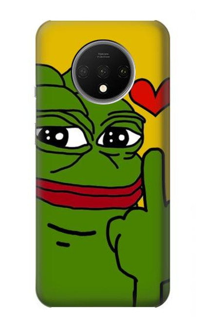 S3945 Pepe Love Middle Finger Hülle Schutzhülle Taschen für OnePlus 7T