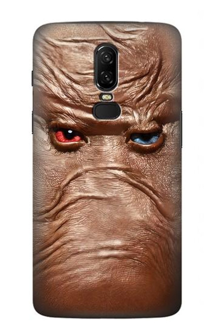 S3940 Leather Mad Face Graphic Paint Hülle Schutzhülle Taschen für OnePlus 6