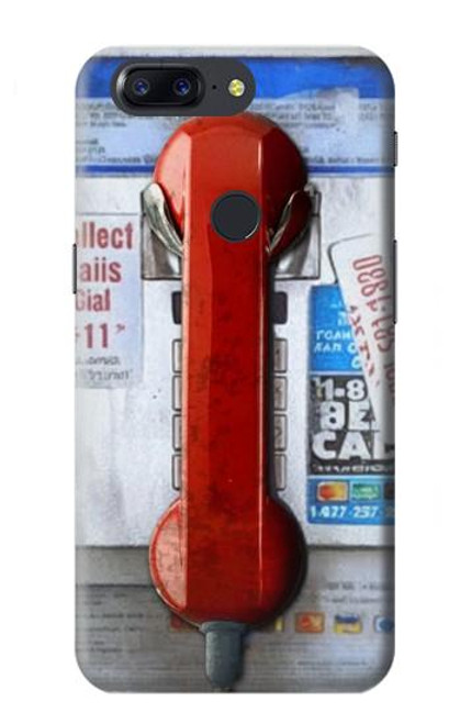 S3925 Collage Vintage Pay Phone Hülle Schutzhülle Taschen für OnePlus 5T