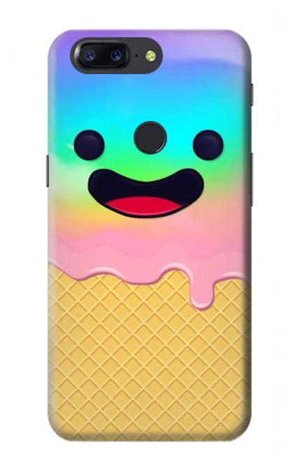 S3939 Ice Cream Cute Smile Hülle Schutzhülle Taschen für OnePlus 5T