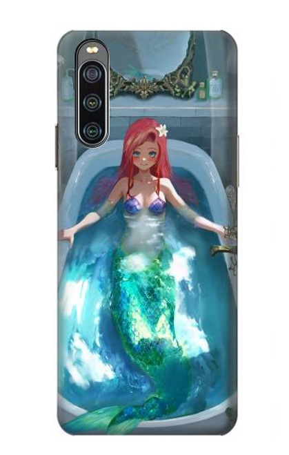 S3911 Cute Little Mermaid Aqua Spa Hülle Schutzhülle Taschen für Sony Xperia 10 IV