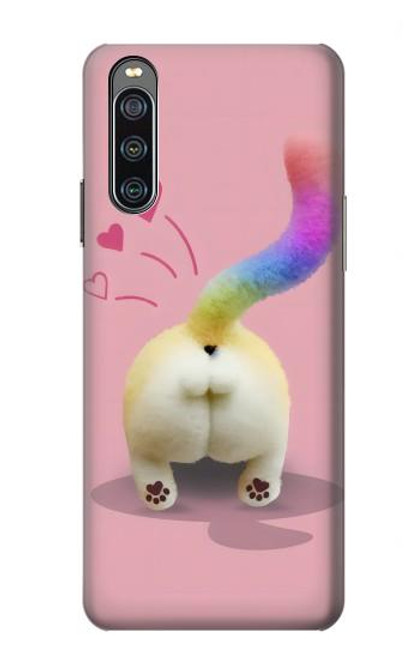 S3923 Cat Bottom Rainbow Tail Hülle Schutzhülle Taschen für Sony Xperia 10 IV