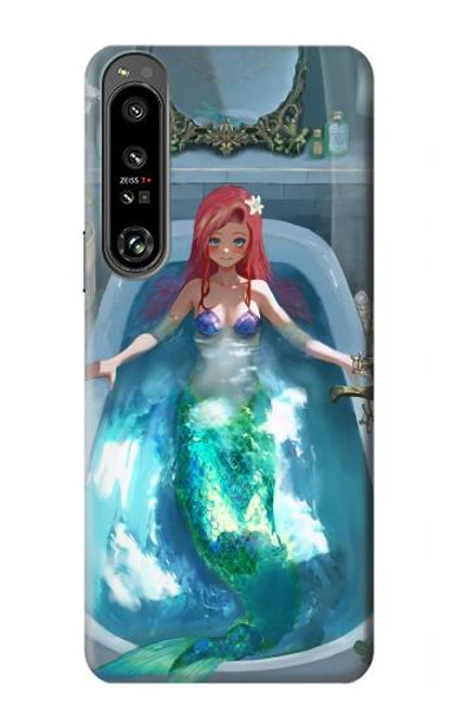 S3911 Cute Little Mermaid Aqua Spa Hülle Schutzhülle Taschen für Sony Xperia 1 IV