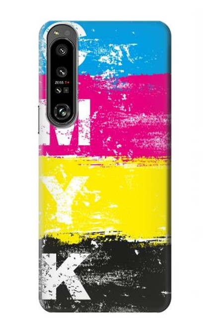 S3930 Cyan Magenta Yellow Key Hülle Schutzhülle Taschen für Sony Xperia 1 IV