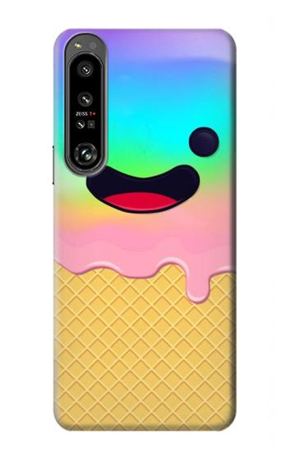 S3939 Ice Cream Cute Smile Hülle Schutzhülle Taschen für Sony Xperia 1 IV