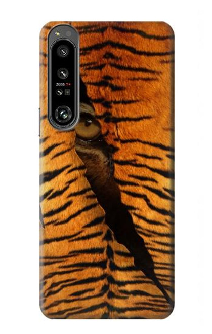 S3951 Tiger Eye Tear Marks Hülle Schutzhülle Taschen für Sony Xperia 1 IV