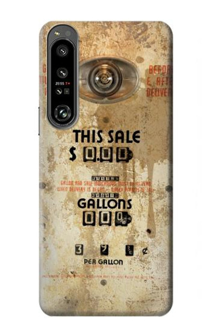 S3954 Vintage Gas Pump Hülle Schutzhülle Taschen für Sony Xperia 1 IV