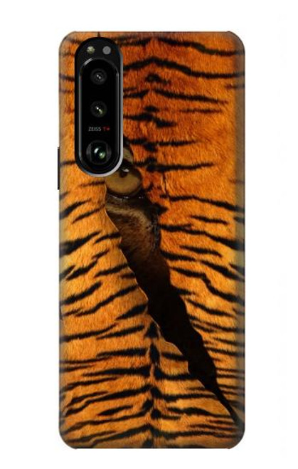 S3951 Tiger Eye Tear Marks Hülle Schutzhülle Taschen für Sony Xperia 5 III